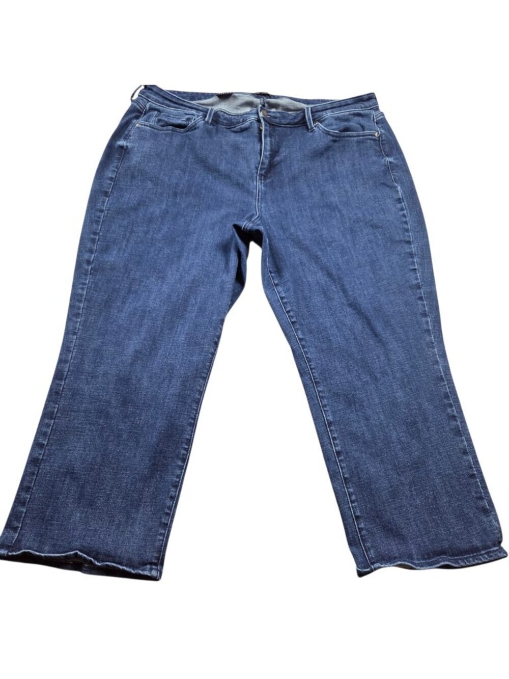 NYDJ Jeans Women’s 20W Crop Dark Wash Stretch Lift Tuck Denim